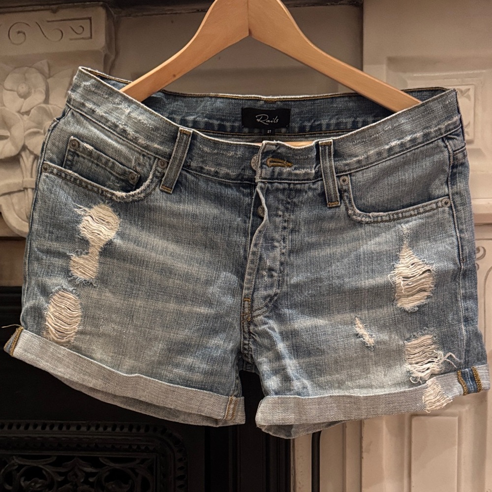 Rails Distressed Jean Shorts